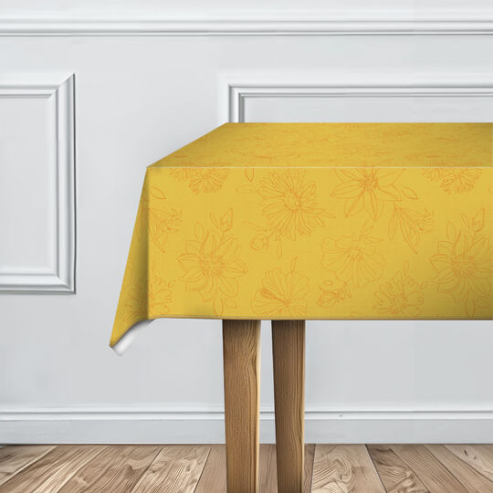 Tischdecke Manhattan Palmas gelb image number null